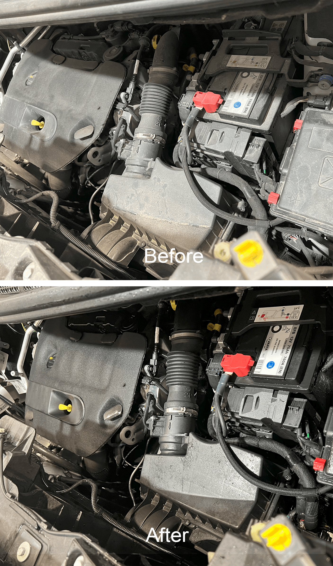 Detajimi i hapësirës së motorit