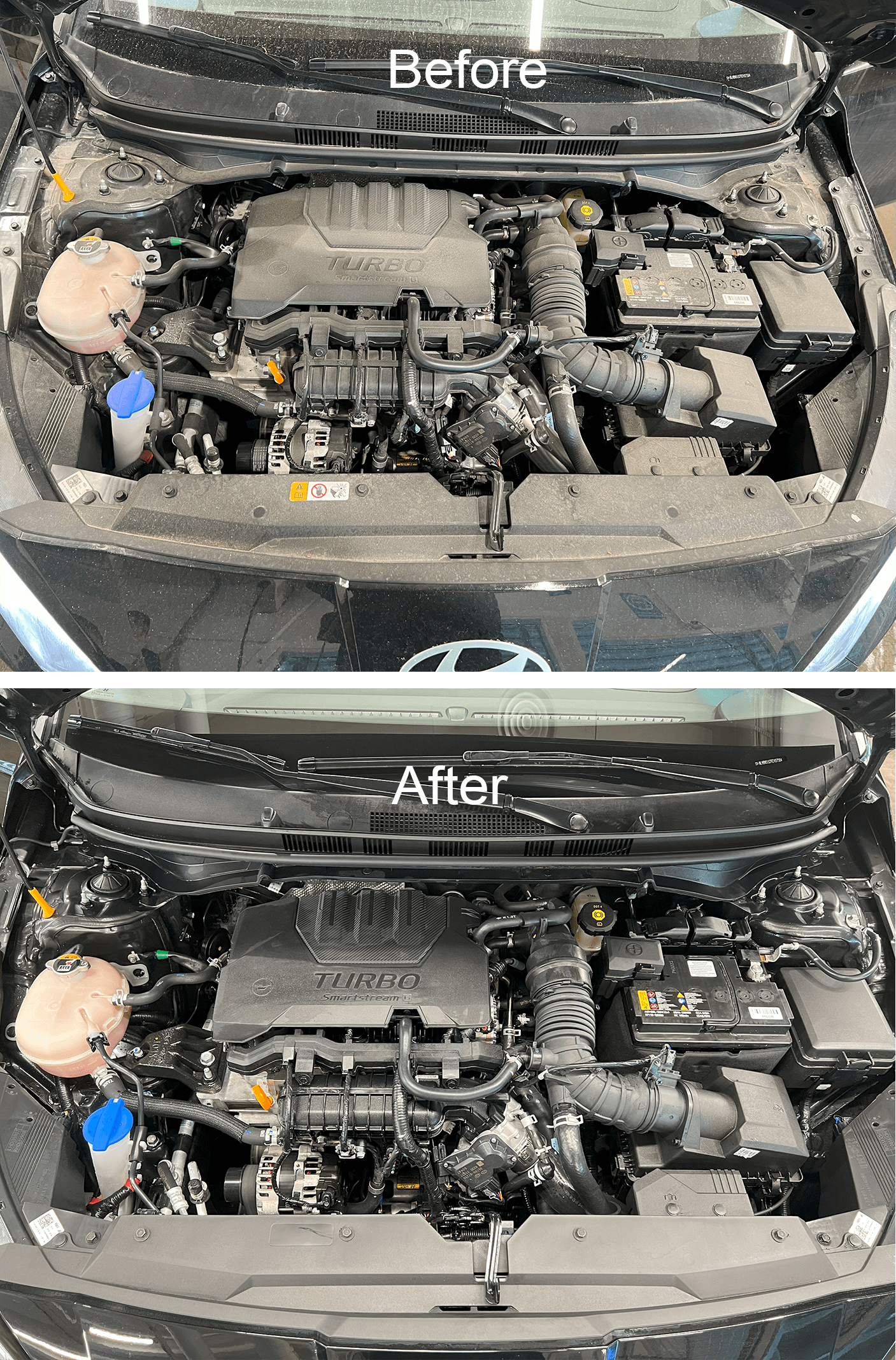 Detajimi i hapësirës së motorit